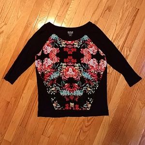 Floral Baseball Tee - Fancy!
